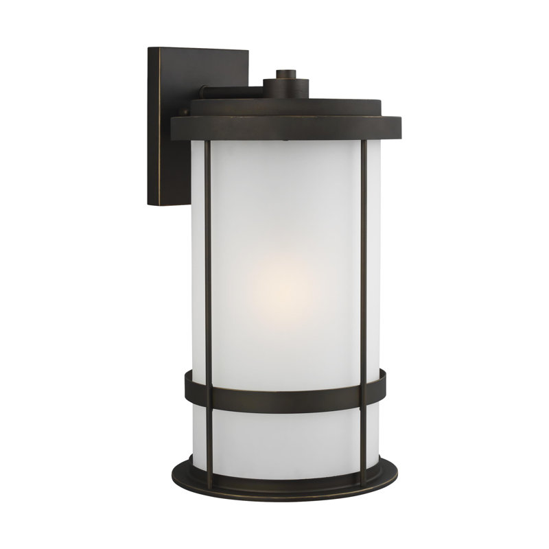 Wilburn Extra Large One Light Outdoor Wall Lantern from Generation Lighting , 60 W, Antique Bronze