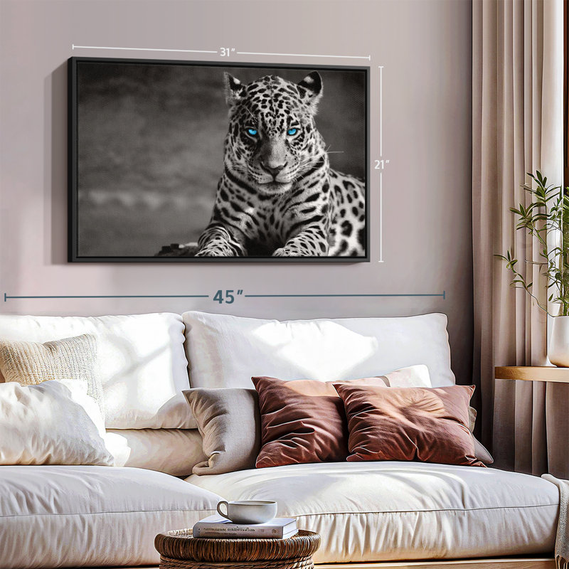 «Jaguar Eyes Pop», reproduction sur toile, H 21 po x l 31 po