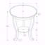 Table d'appoint, 2 niveaux, bout, lampe, table de chevet, ronde, table d'appoint, placage, traditionnel
