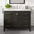 Minnich 42"W X 22"D Espresso Bathroom Vanity With White Carrara Quartz Countertop And Undermount Porcelain Sink