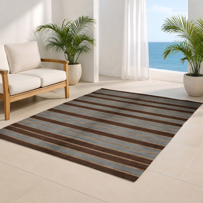 Tapis intérieur / extérieur gris HorizontalStripes
