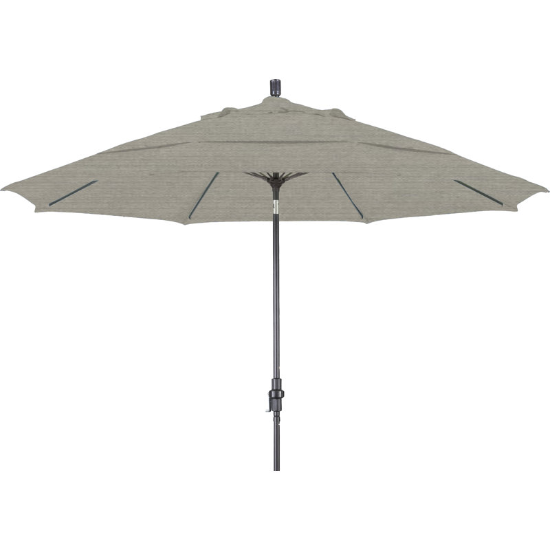 Parasol de marché 11 pi Brent, Sunbrella® à tissage uni palette colombe