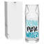 Carafe à eau de chevet - Carafe à eau 23,6 oz avec verre pour table de chevet, chambre à coucher, salle de bain - Carafe à eau claire avec dictons de motivation