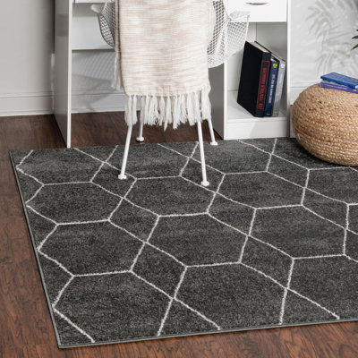 Tapis gris clair Debrodie