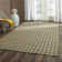 Arria Cape Cod Hand Woven Jute/Cotton Houndstooth Rug in Green/Natural