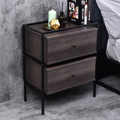 Cojo 58cm W Particle Board / Chipboard Bedside Table