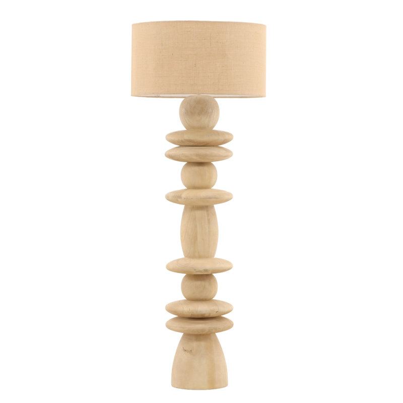 Lampe sur pied Bellerose brun naturel