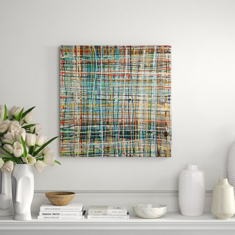 Color Lane Print by Samuel Kane, 40" H x 40" W, Plexi
