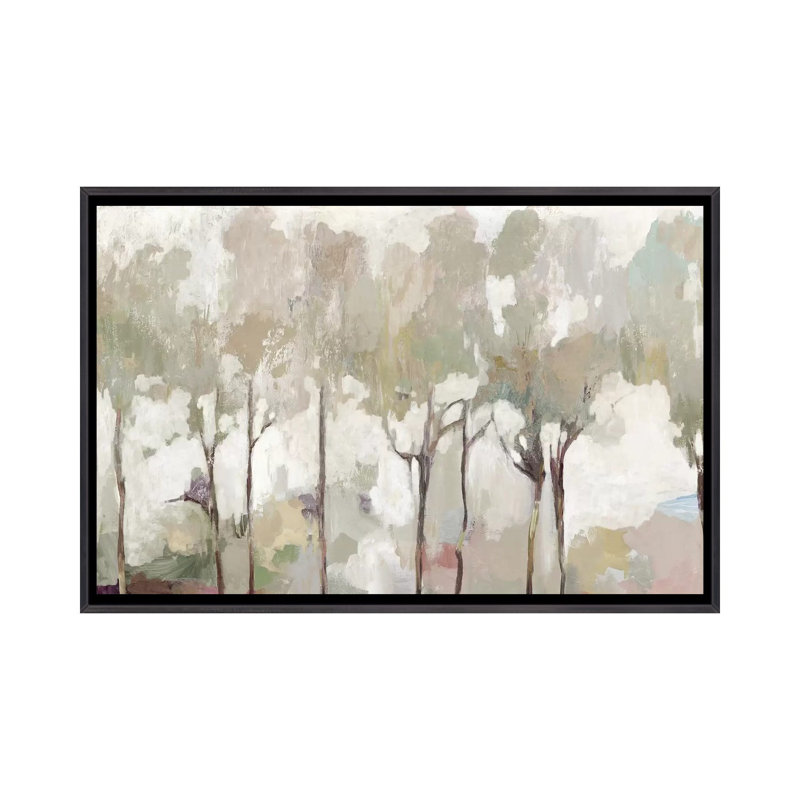 "Soft pastel Forest" par Allison Pearce, reproduction d’art, Pas de tapis, H 40 po x l 60 po x 1,5 po
