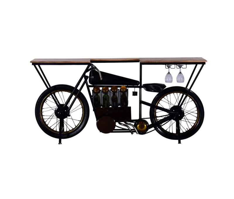 Chariot-bar à vin pour moto