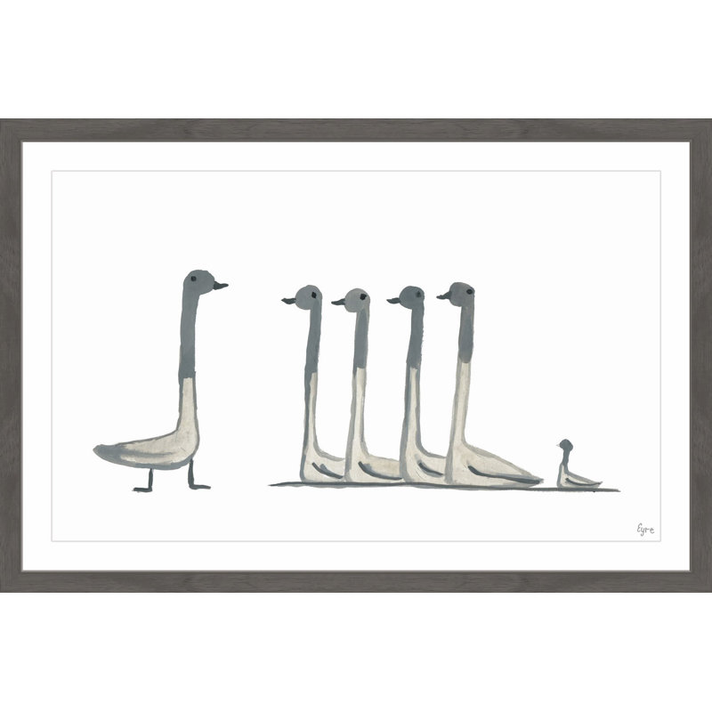 «Duck Duck Goose», reproduction encadrée, H 12 po x l 18 po x P 1,5 po
