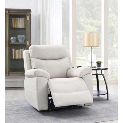 Fauteuil inclinable électrique en microfibre Chriki