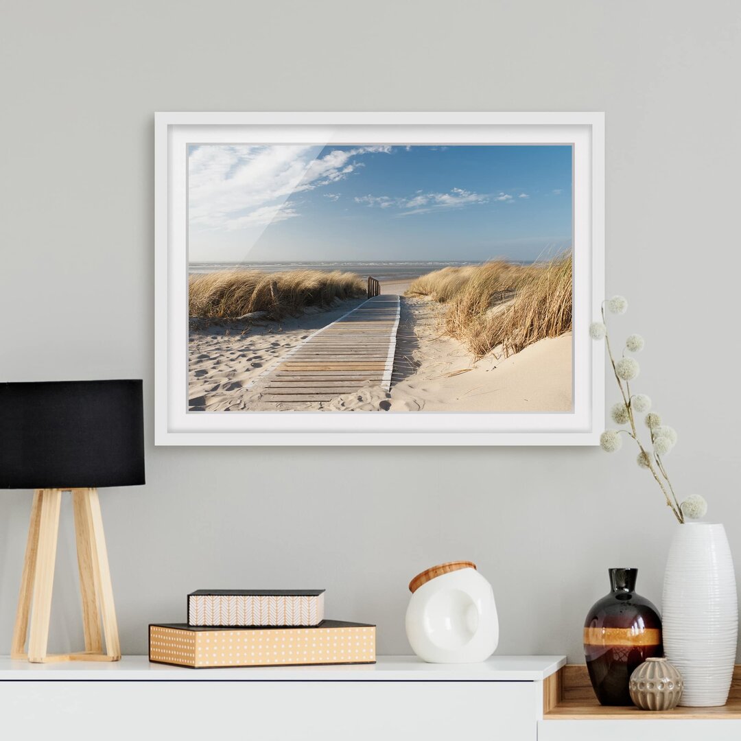 Gerahmtes Poster Baltic Sea Beach