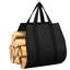 Indoor Firewood Rack 18 Inch Fireplace Log Holder With Canvas Carrier
