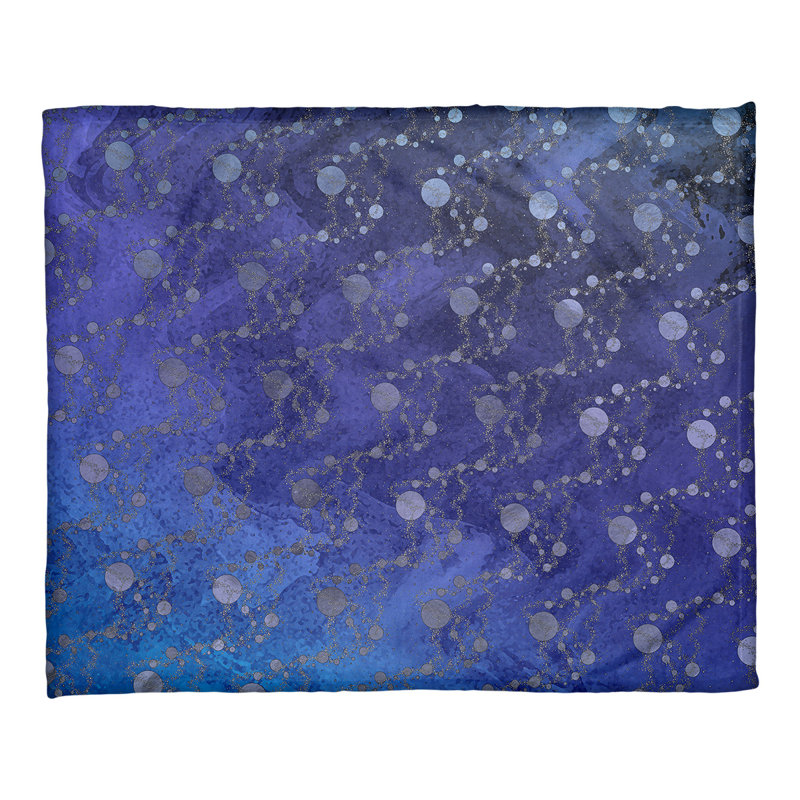Couverture à étoiles Katelyn Elizabeth, l 32,5 po x L 42,5 po, Bleu / ombre