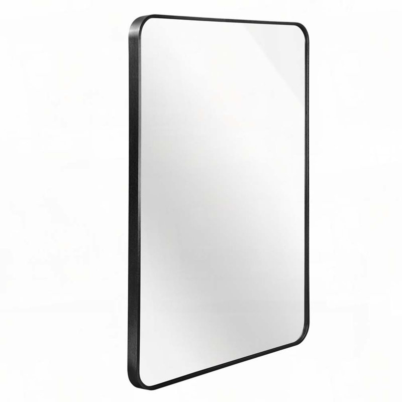 Miroir mural mural 30 x 40 pouces pour salle de bain, 40 po x 30 po, Noir
