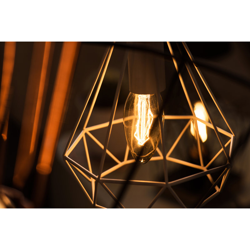 Rueben 1 - Light Geometric Pendant, White