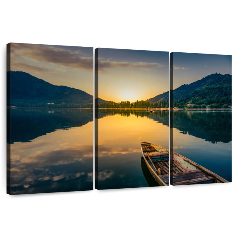 Alvord Sunset Lake Landscape, 28" H x 45" W