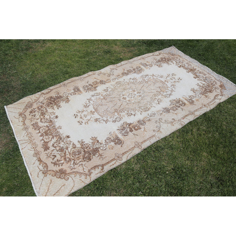 Tapis turc en laine fabriqué à la main de style Oushak, idéal pour la décoration de salon
