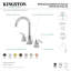 Robinet de salle de bain espacé avec ensemble de drain Centurion-31820158