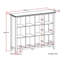 Artisan 57"W Solid Wood 12 Cube Storage Bookcase with Fixed Shelves-433274728