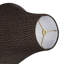 abat-jour cloche en Similisoie en soie de 9,5 po (araignée)/beige/noir/beige