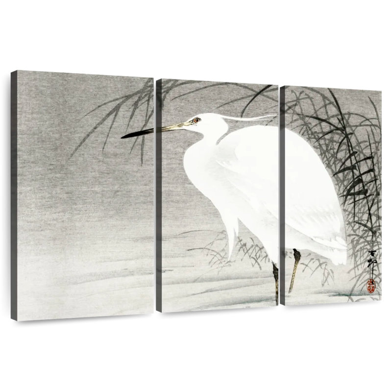 Brampt Little Egret, 32" H x 50" W