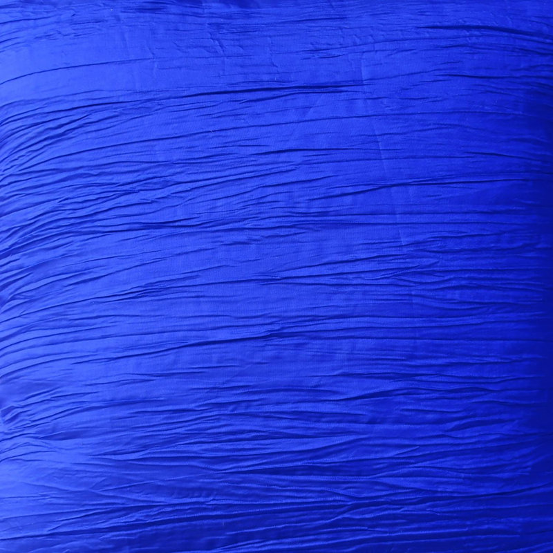 Cantonnière Crinkle, L 7 po x L 72 po, Bleu royal