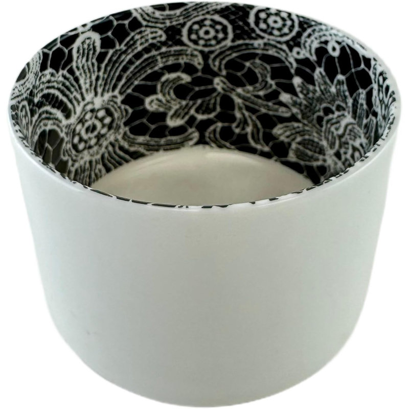Porte-bougie en porcelaine tendre pour table