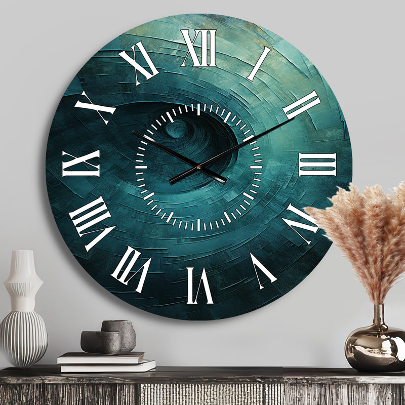 Horloge murale Teal, Médium