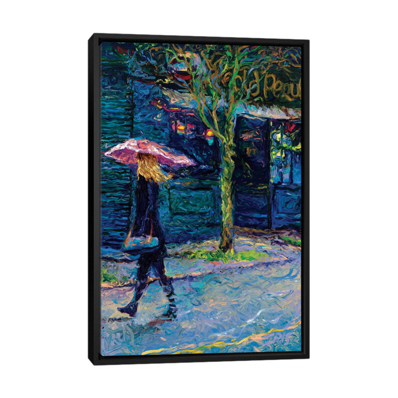 Iris Scott - Old Pequliar, reproduction d'art sur toile tendue, H 48 po x l 32 po x P 1,5 po, Toile encadrée noire