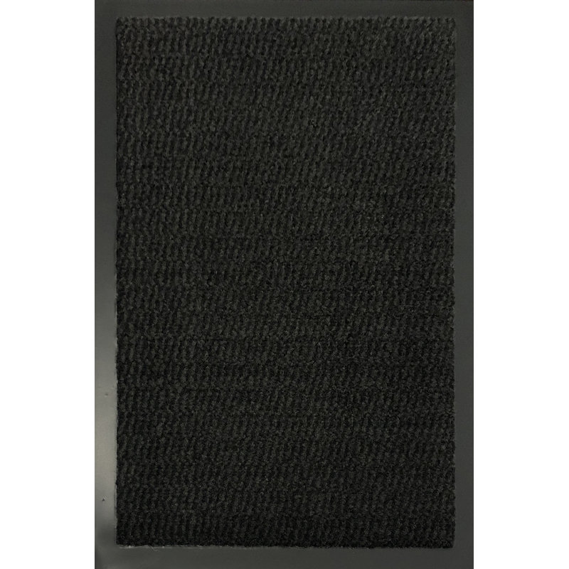 Aarib Non-Slip Doormat, Charcoal, Rectangle 60cm x 90 cm