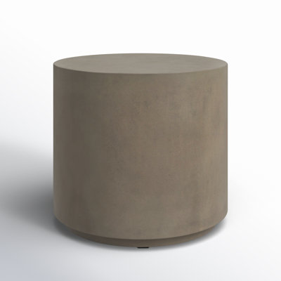 Dove Concrete Drum End Table
