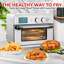 Zulay Kitchen Large Countertop Air Fryer - Stainless Steel Vegetable Toaster