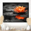 Orange gris, glamour, lotus photo III - impression d'art mural Lotus-2063048917-2063048918