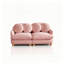 Canapé modulaire 2 places avec 4 coussins décoratifs en chenille Comfy-378109455