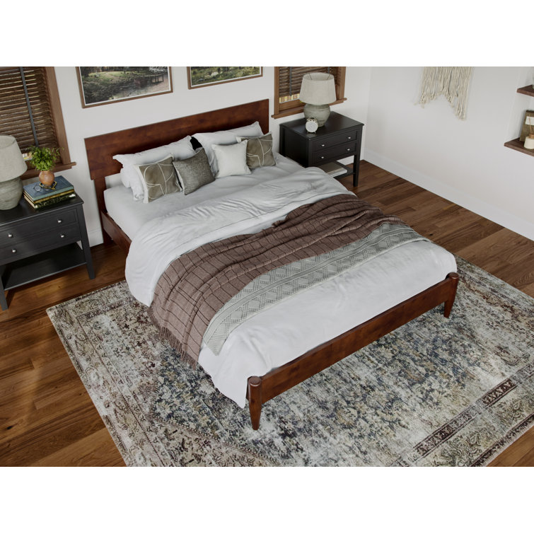 Amandaleigh Solid Wood Panel Bed