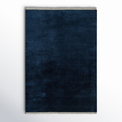 Clio Hand Loomed Wool Navy Rug