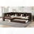 L-shaped Platform Bed with Trundle, Storage Drawers and Shelves-150257824