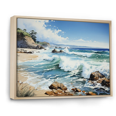 Vietnam Beach Coastal Serenity, reproduction d'art sur toile