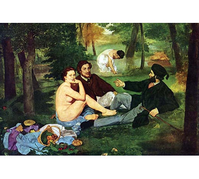 « repas on the herbe » par bain eduard manet, reproduction d’art