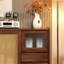 Petite armoire d'appoint à petite porte en rotin-373290129