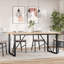 Dining Table O-Frame 75.5 Cm Solid Wood Pine And Steel-2044080924