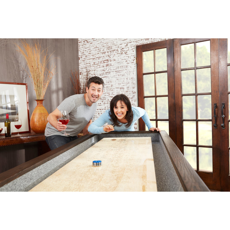 Brazos River Pro-Style Shuffleboard Table, 16', Weathered Black, Buffet Top Not Included