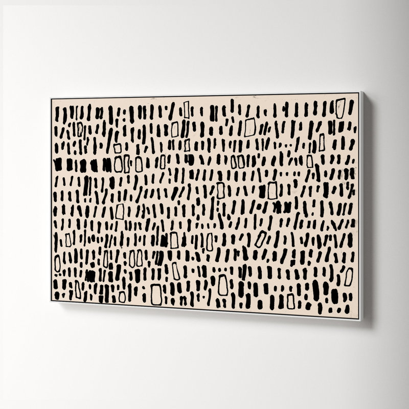 Tribal Code by Filippo Ioco, White, 41.5" H x 61.5" W x 2" D