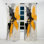 Arlinda - Rideau Collages - Rideau abstrait obscurcissant - 1 panneau