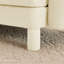 Tissu en U beige à 4 places avec coquille en forme de coquille, pieds cylindriques et canapé-lit modulaire rembourré, 2 repose-pieds mobiles pour les soirées cinéma-1406749665