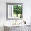 Miroir rectangulaire moderne en bois massif avec cadre H 33 po-1247881753-1247881757