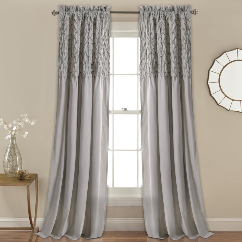 Panneaux de rideaux semi-transparents avec passe-tringle Bayview, Rosé, l 54 po x L 84 po