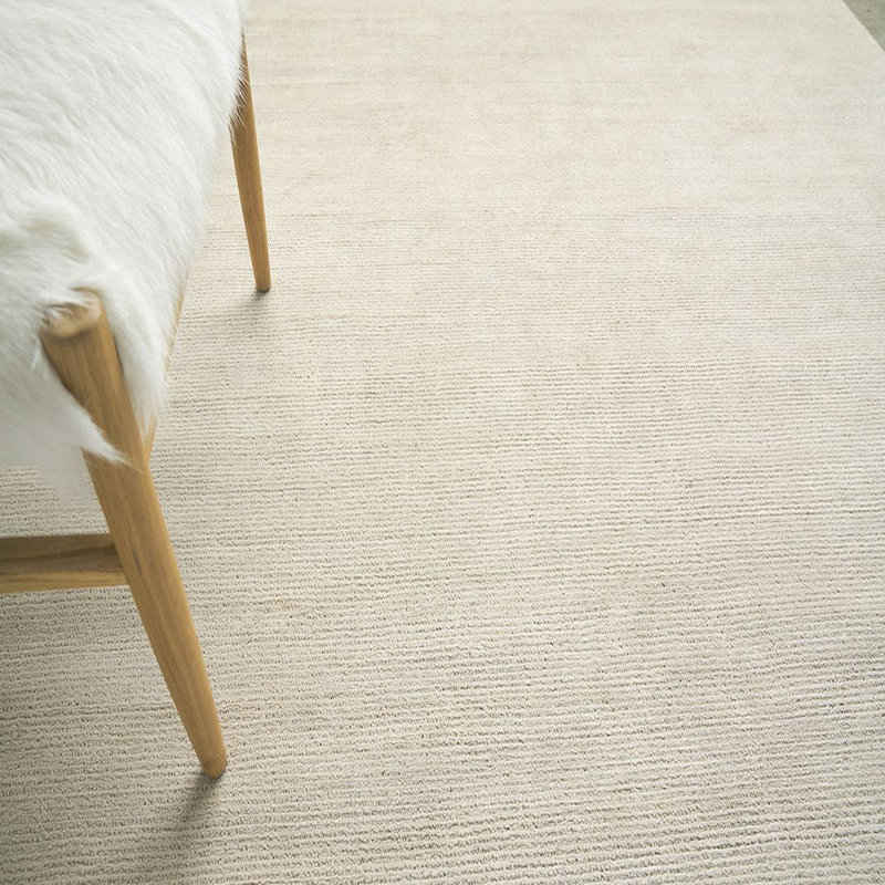 Duo Hand-Loomed Wool/Synthetic Brown Area Rug, Rectangle 2' x 3'